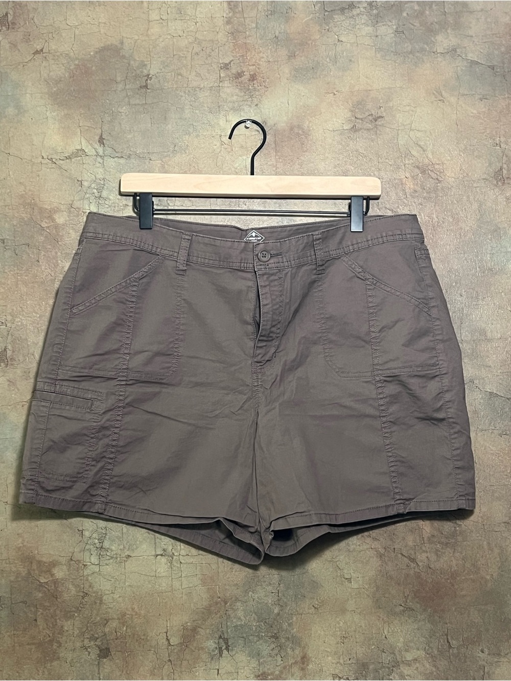 Women’s Casual Brown Utility Shorts